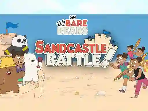 Mchezo Sandcastle Battle! We Bare Bears online