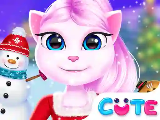Mchezo Angela Christmas Decor Game online