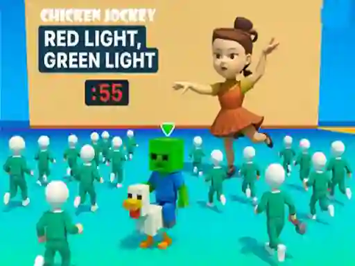Mchezo Chicken Jockey: Red Light, Green Light online