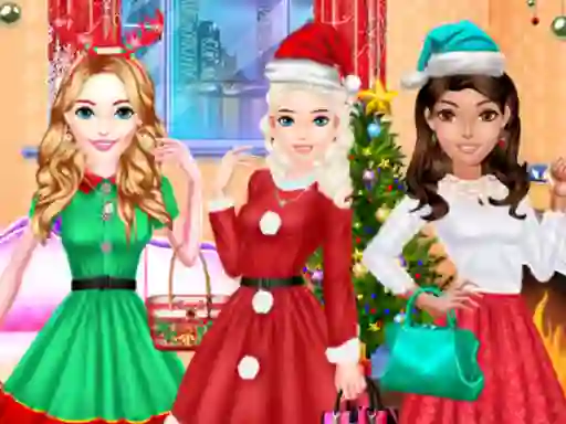Mchezo Fashion Girls Christmas Party online