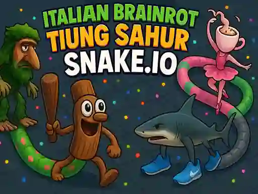 Mchezo Italian Brainrot Tung Sahur Snake.io online