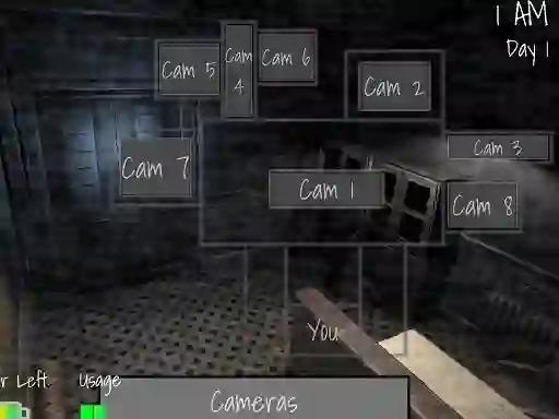Mchezo Five Nights at Horror Games online