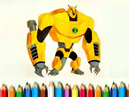 Mchezo Ben10 Monsters Coloring book online