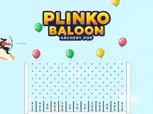 Mchezo Plinko Ballon Archery Pop online