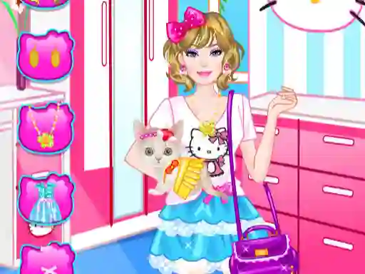 Mchezo Barbie With Kitty online