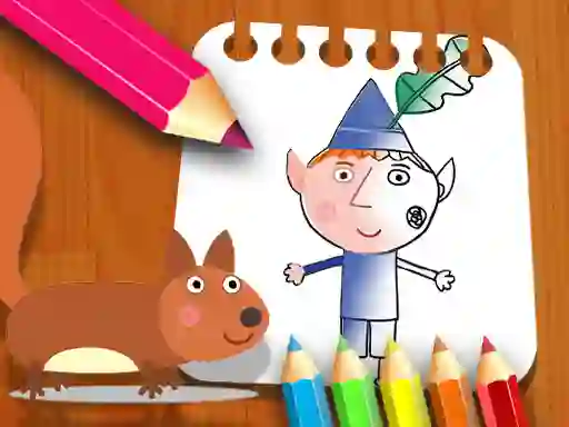 Mchezo Ben Hollys Coloring Book online