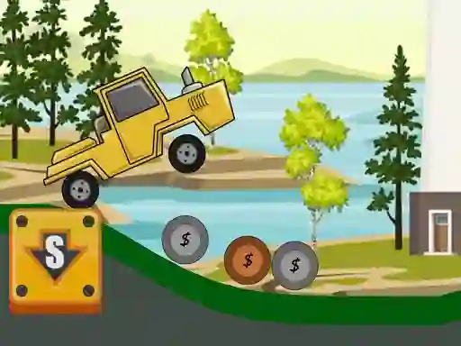 Mchezo Hill Climb Tractor 2D online