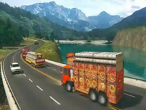 Mchezo Indian Cargo Truck Gwadar Port Game online