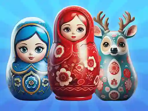 Mchezo Sort by Matryoshka Shelves! online