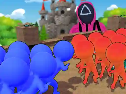 Mchezo Squid Game Crowd Pusher online