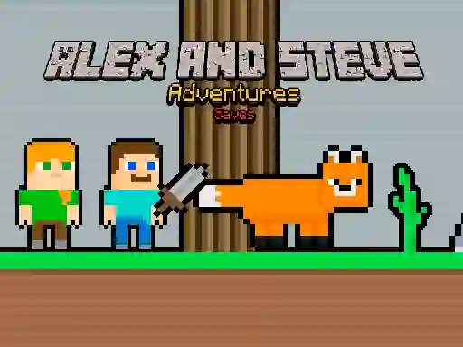 Mchezo Alex and Steve Adventures Saves online