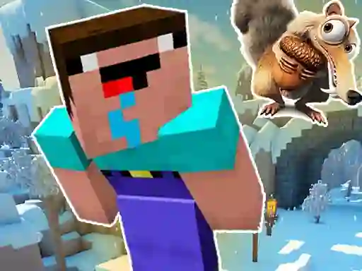Mchezo Noob Parkour: Snow Age online