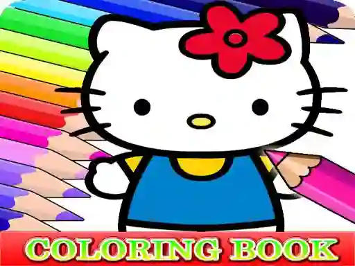 Mchezo Coloring Book for Hello Kitty online