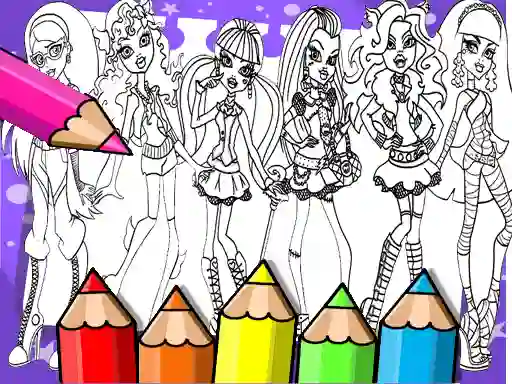 Mchezo Monster High Coloring Book online