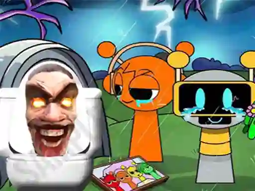 Mchezo Sprunki Castle Panic Skibidi Toilet online