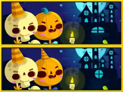 Mchezo Find Differences Halloween online