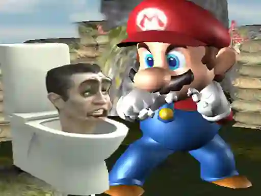 Mchezo Super Spy Mario VS Skibidi Toilet online