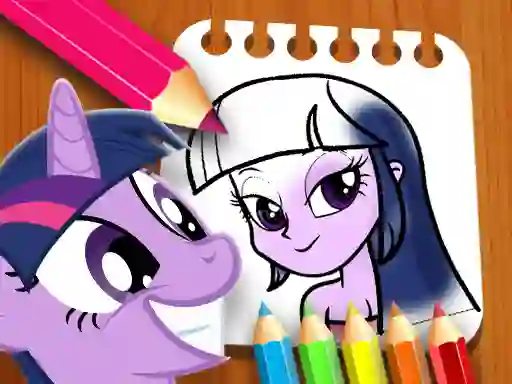 Mchezo Equestria Girls Coloring Book online