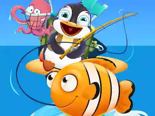 Mchezo Baby Penguin Fishing online