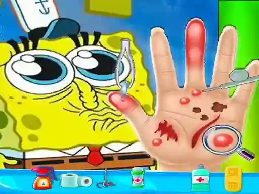 Mchezo Spongebob Hand Doctor online
