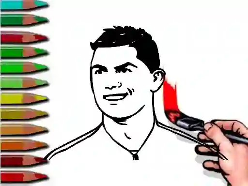 Mchezo Ronaldo Coloring Book online
