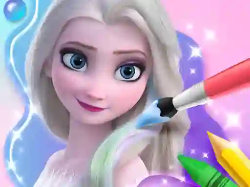 Mchezo Coloring Book For Elsa online