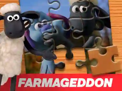 Mchezo  A Shaun the Sheep Movie Farmageddon Jigsaw Puzzle online