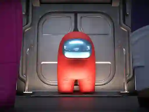 Mchezo Amongus Geometry Jump online