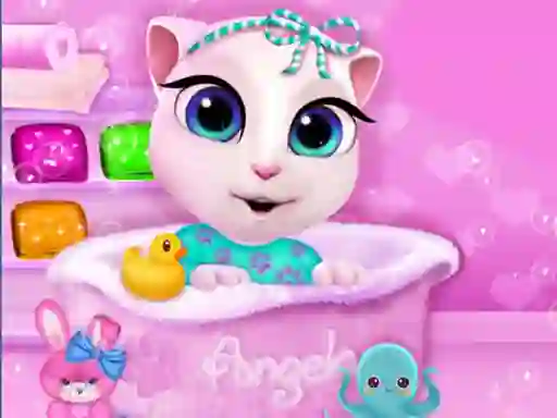 Mchezo Baby Angela Bathing Time online