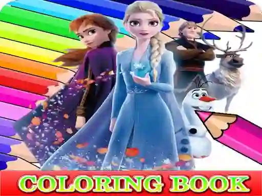 Mchezo Coloring Book for Frozen Elsa online