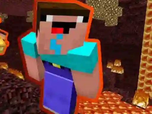 Mchezo Noob Parkour: Nether online