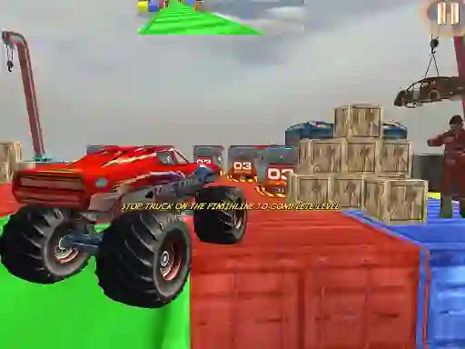 Mchezo Monster Truck Driving Stunt Game Sim online