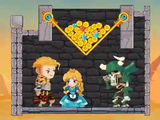 Mchezo Hero Rescue Pull The Pin online