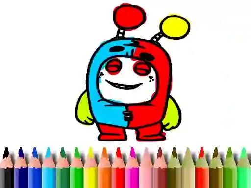 Mchezo Back to School: OddBods Coloring Book online