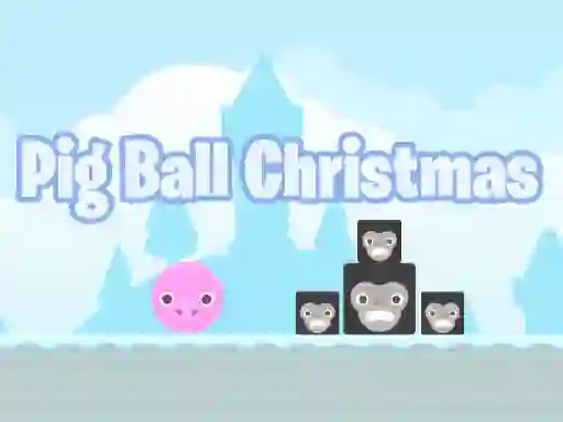 Mchezo Pig Ball Christmas online