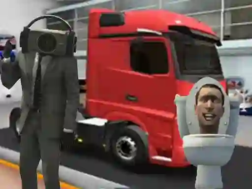 Mchezo Truck Simulator Skibidi Toilet online