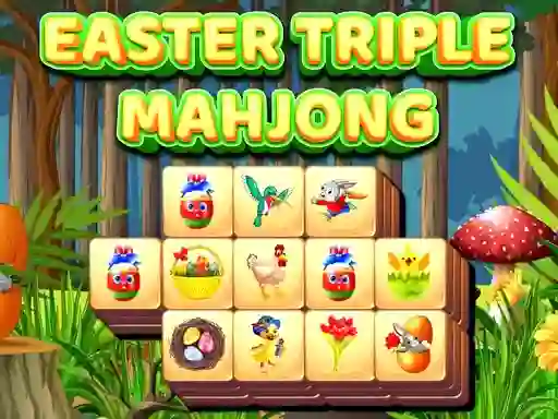 Mchezo Easter Triple Mahjong online