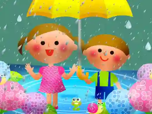 Mchezo Kids Rainy Day Puzzle online