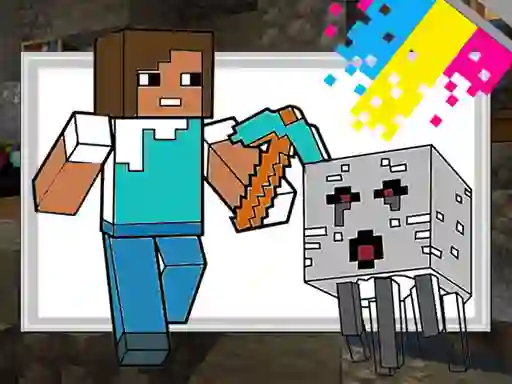Mchezo Minecraft Coloring Pages online