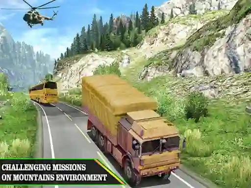 Mchezo US Army Uphill Offroad Mountain Truck Game 3D online