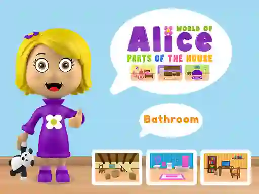 Mchezo World of Alice Parts of the House online