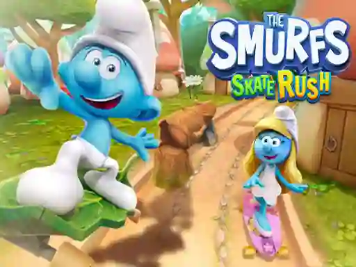 Mchezo The Smufrs Skate Rush online