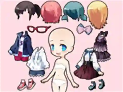 Mchezo Chibi Anime Princess Doll online