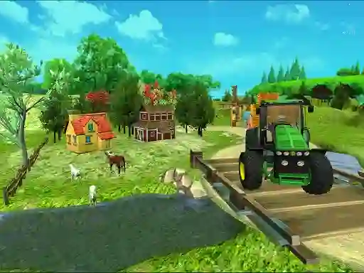 Mchezo Cargo Tractor Farming Simulation Game online