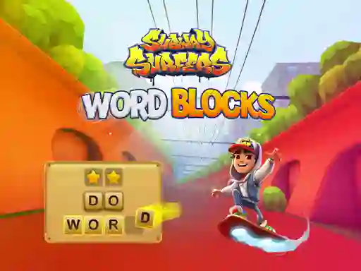 Mchezo Subway Surfers Word Blocks online