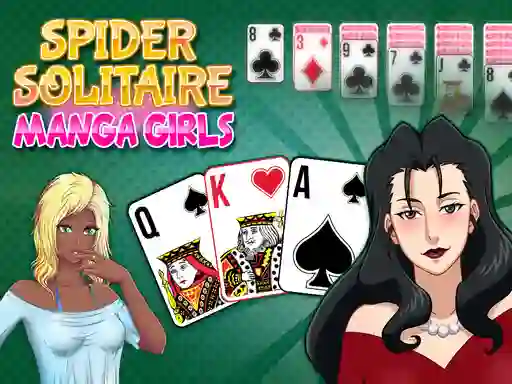 Mchezo Spider Solitaire Manga Girls online