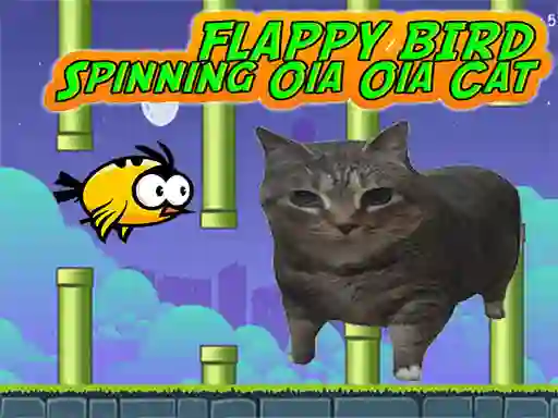 Mchezo Flappy Bird Spinning oia oia Cat online