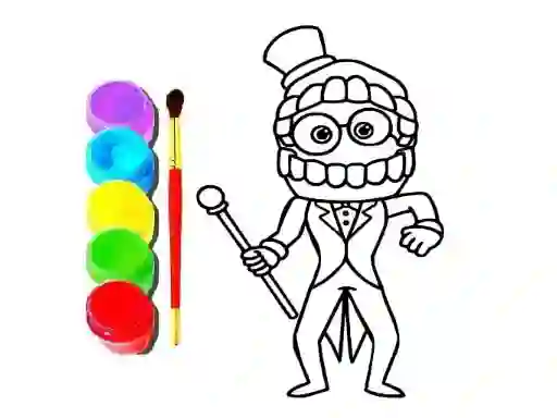 Mchezo Digital Circus Click and Paint online