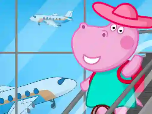 Mchezo Hippo Family Airport Adventure online