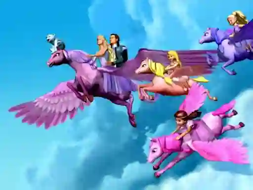 Mchezo Barbie Magic Pegasus Puzzle online